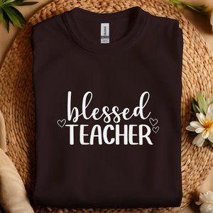 S5 Blessed Teacher T-shirt, Best Teacher Shirt, Teaching T-shirt, Teacher Life S